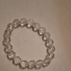 Elegant Clear Beaded Bracelet
